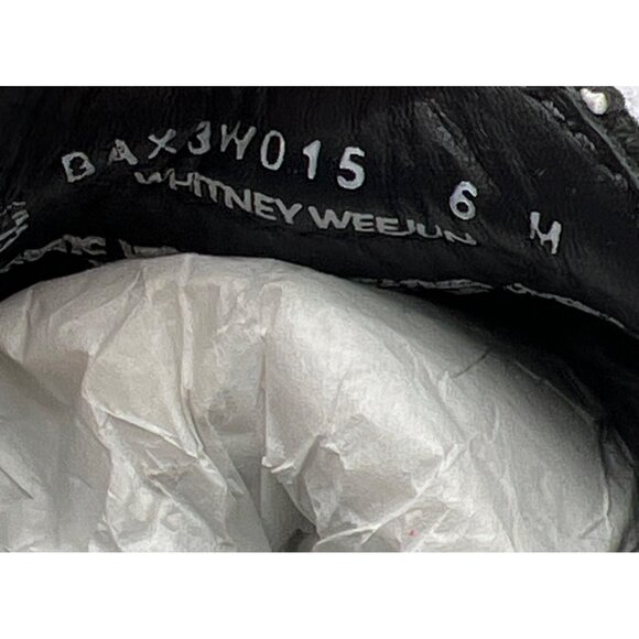 G.H. Bass Womens Weejuns Black & White Tweed Loafers With Patent Leather Accent - Picture 12 of 12